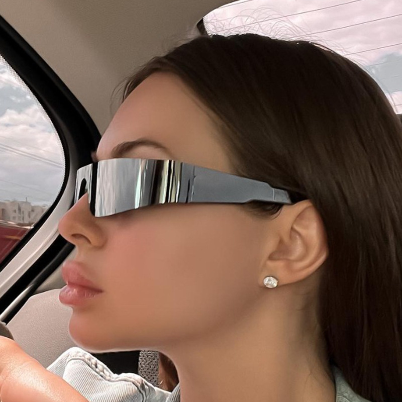 Панк цельные оправы футуристические солнцезащитные очки Gafas De Sol для женщин Uv400 оттенки 2023 модные очки для езды на велосипеде Y2k солнцезащитные очки 2022
