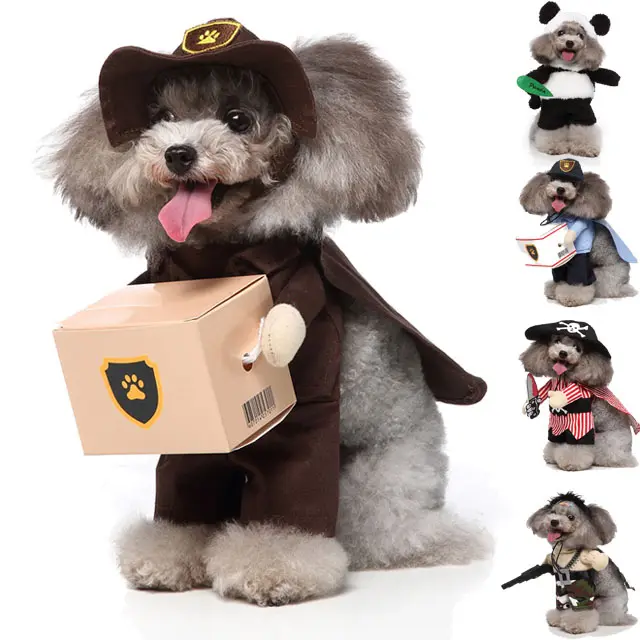 Cosplay pet supplies standing outfit funny dog clothes upright outfit Halloween Christmas dress up pet outfit