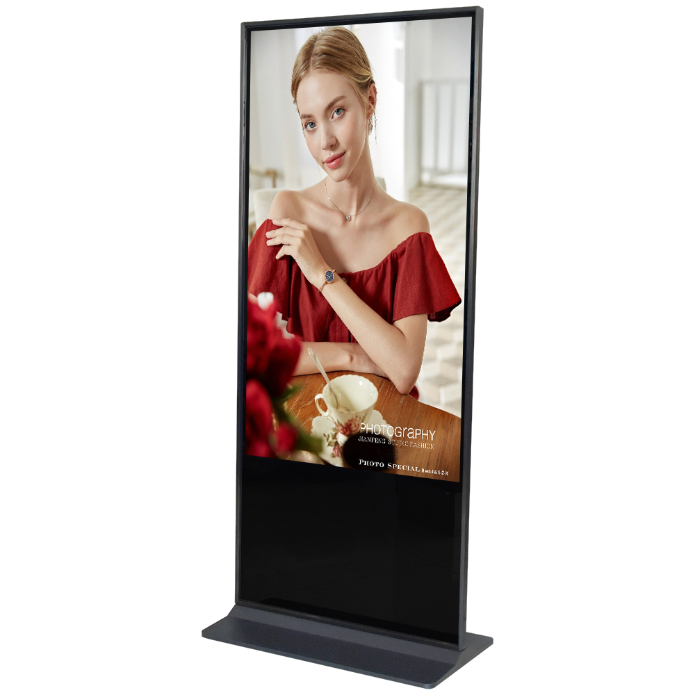 large size ultra thin outdoor advertising wifi lcd tv display stand alone free standing lcd advertising display