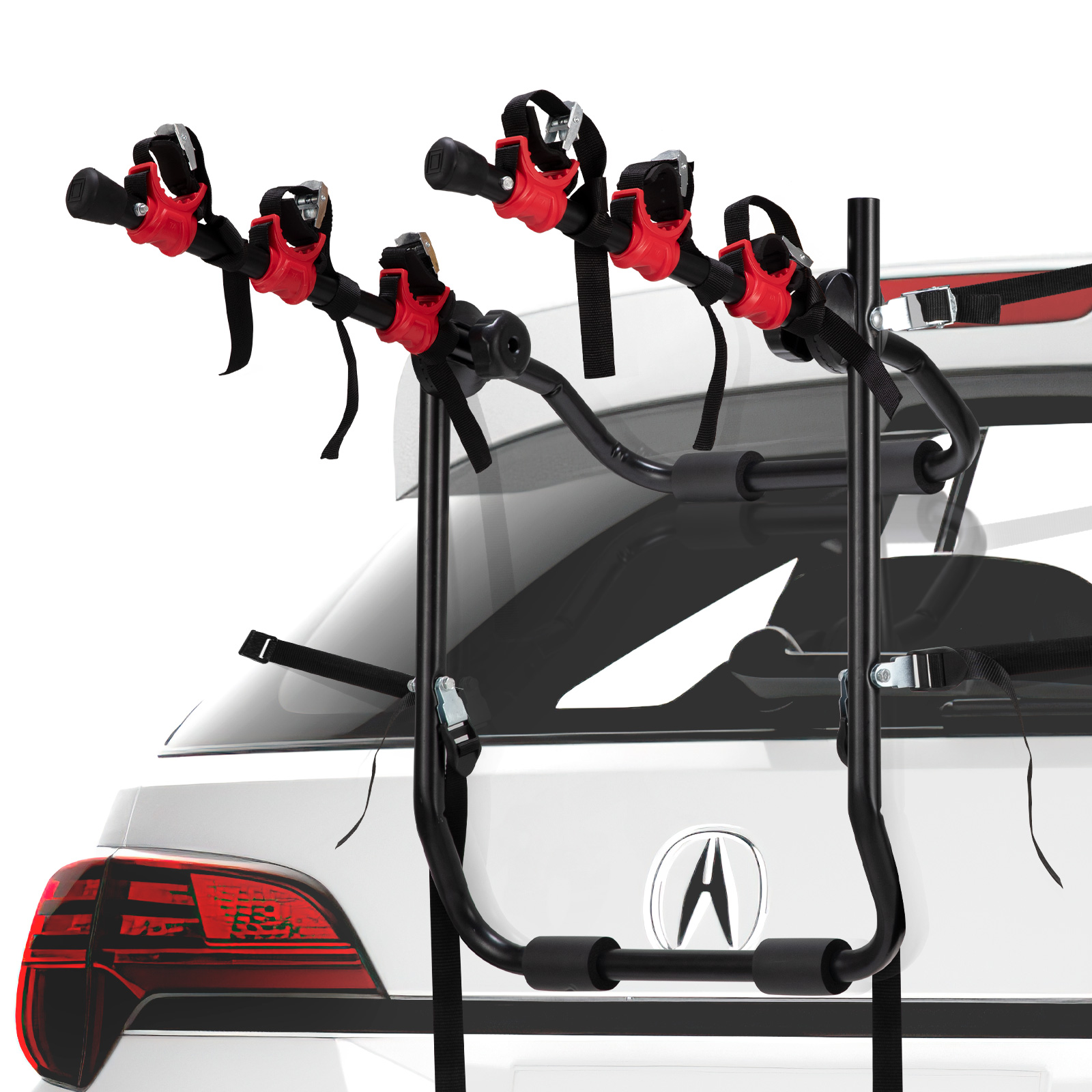 Steel Portable Rear Hitch Mount Universal Foldable Car 3 Bicycle Rack Bike Carrier