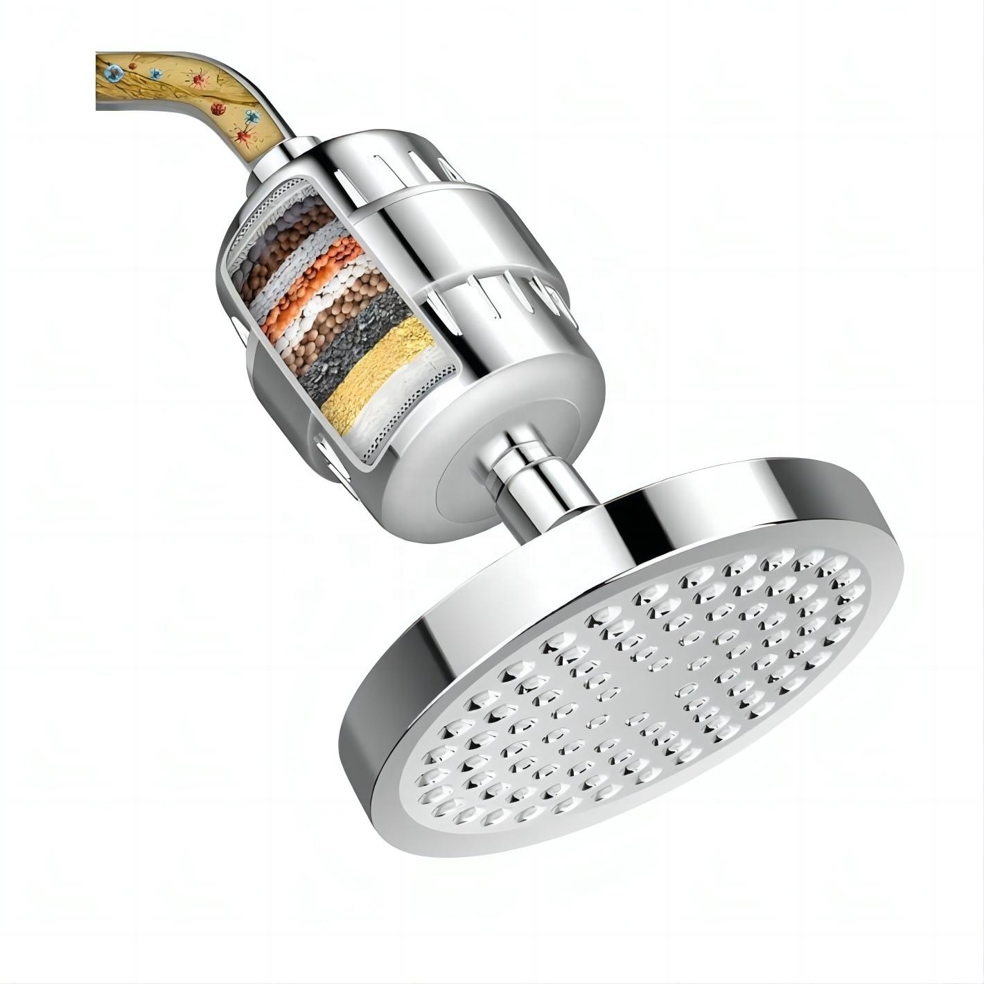 water Filter Shower Head Filter to Chlorine Fluoride Water Softener remove Heavy Metals For Bathroom water filtration system