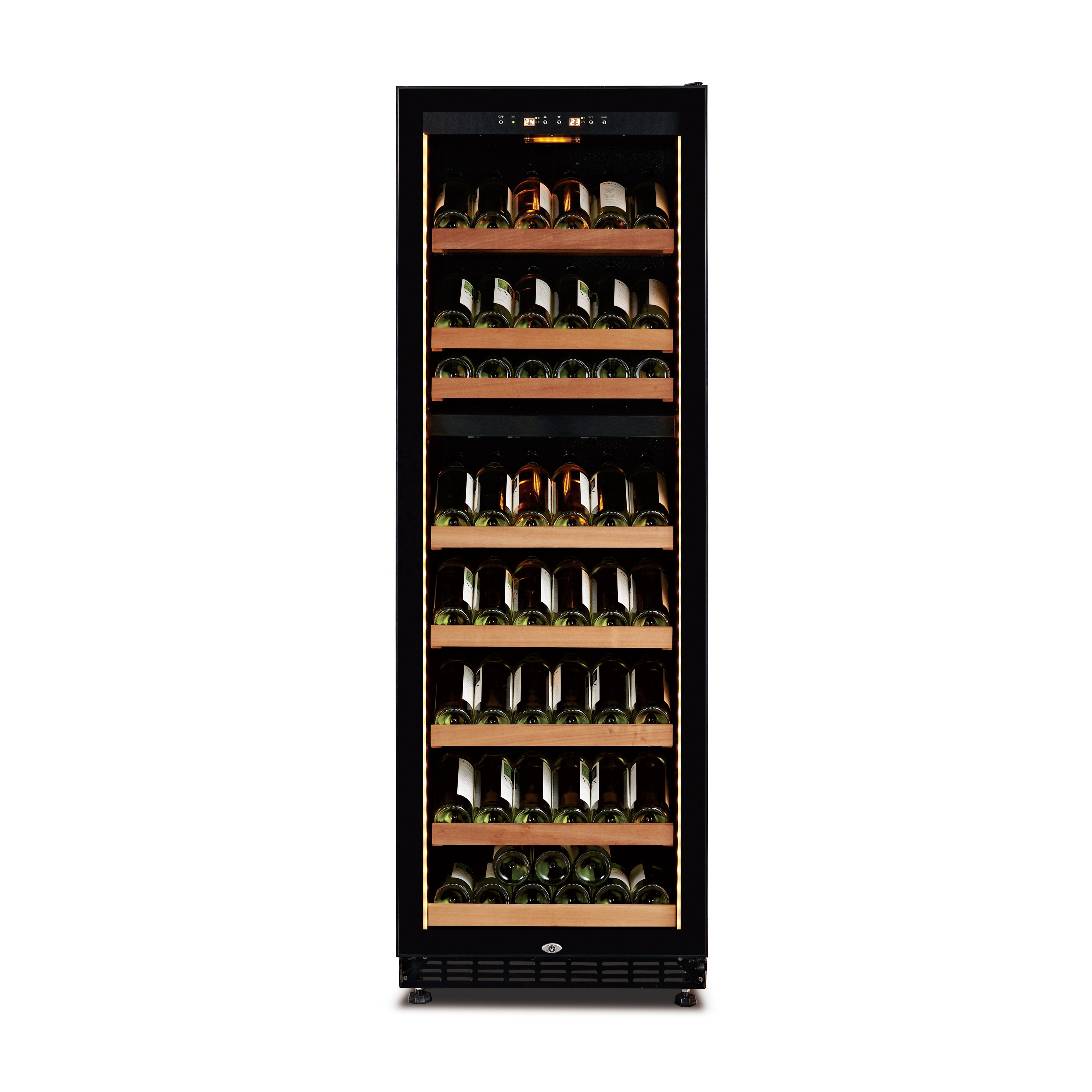 Electrical strong compressor wine cooler Sapele Display Commercial Chiller