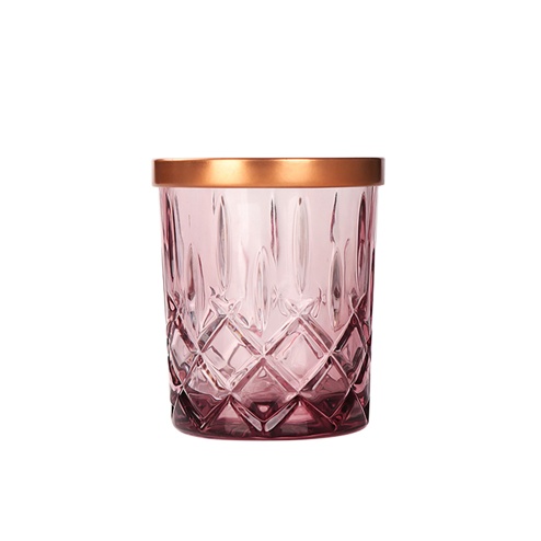 Boreal Europe Style Design Scented Candles Jar for Romantic Candlelight Dinner Crystal glass Candles Jar with Lid