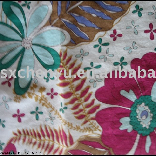 100% Cotton Voile Printed Fabric