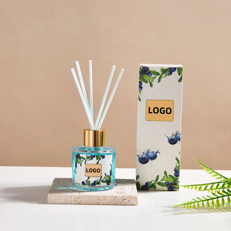 Factory Direct Selling Fashion Colorful Glass Aromatherapy Reed Diffuser For Home