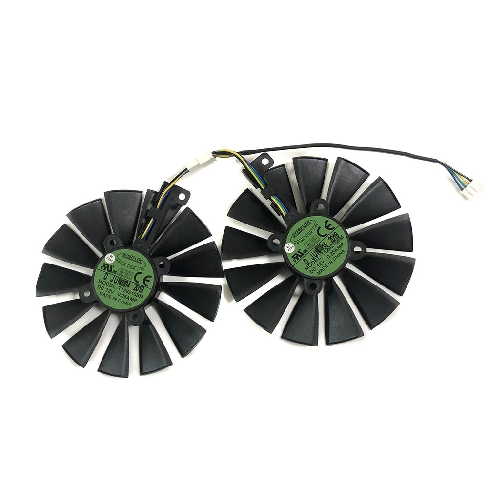 T129215BM RX580/570/470 graphics card fan for ASUS DUAL-RX580-4G/8g ROG Strix RX570 RX 470 OC Video cards cooling