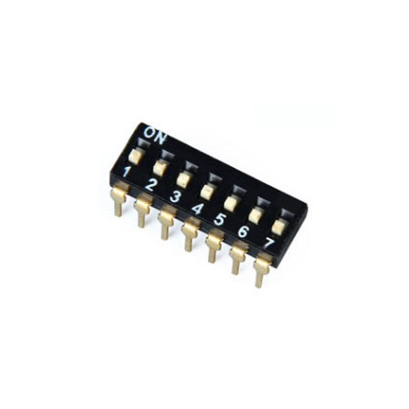 DIL-07 Black 7 Pin Dual Row 2.54mm Dial Rotary SMD Dip Switch