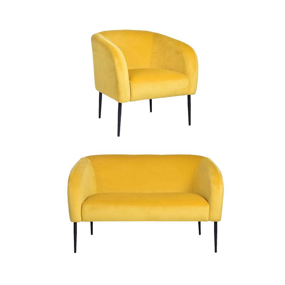 CARLFORD Прямая продажа с фабрики бархатные Loveseat для гостиной