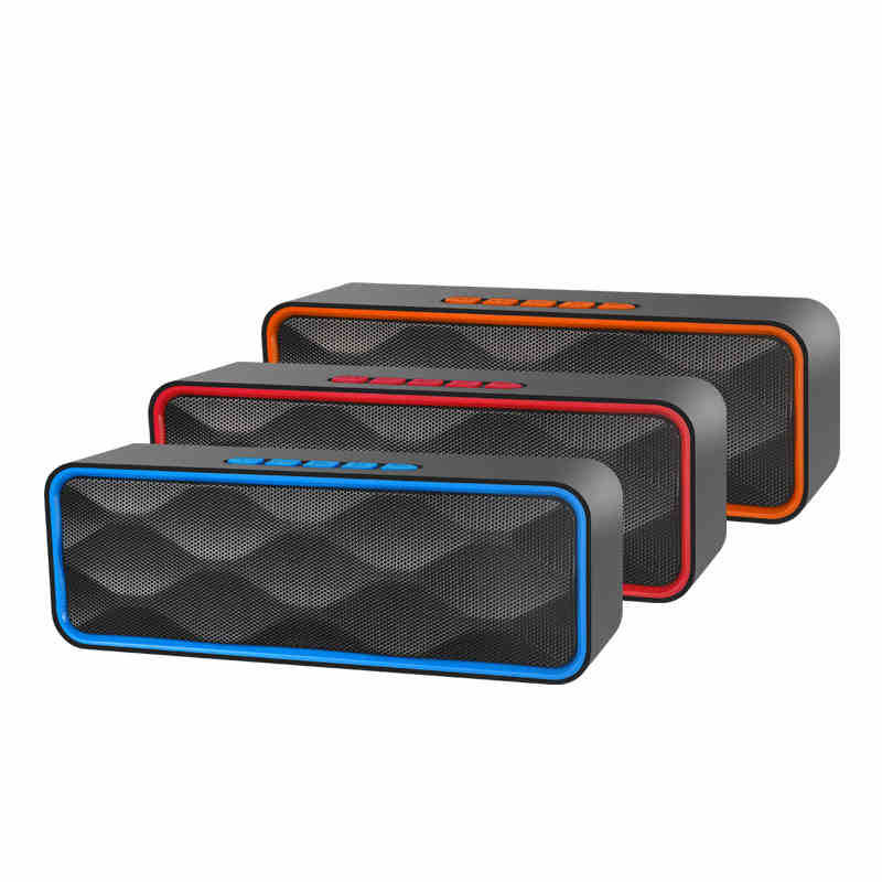 Высококачественный портативный Bluetooth-динамик, беспроводной динамик с стереозвуком, дополнительный бас, водонепроницаемый динамик