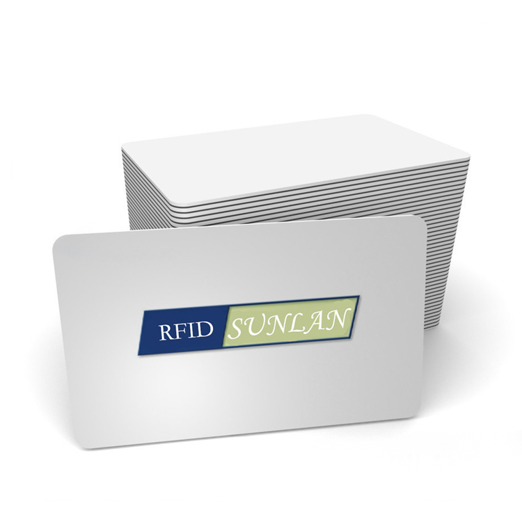 Preprint rfid 13,56 mhz MIFARE Classic 1K pvc белые чистые карты для принтера Zebra
