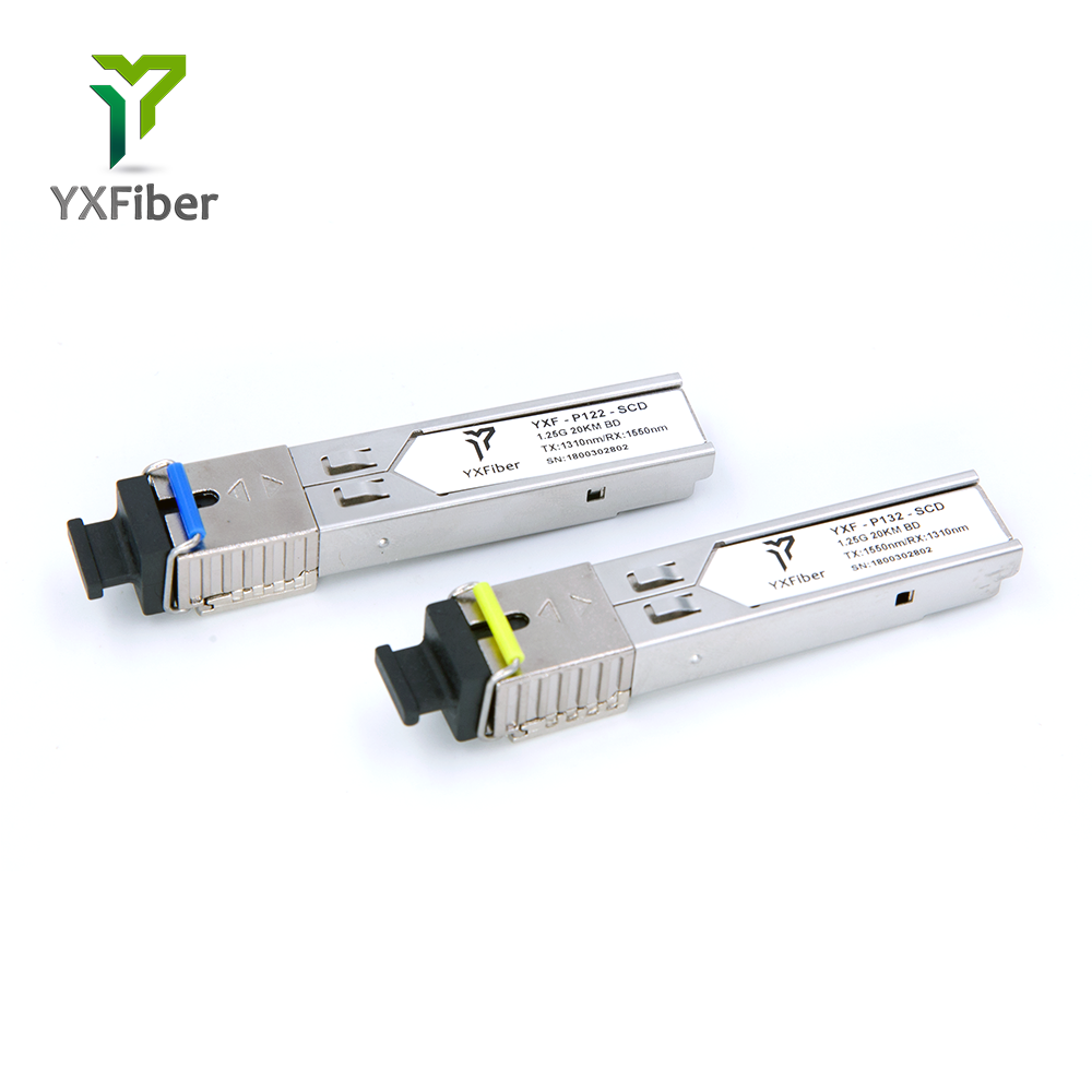 20 км SMF SC модуль 1,25 г ГБ/s tx1550nm bidi sfp wdm sfp bidi модули eSFP оптический трансивер