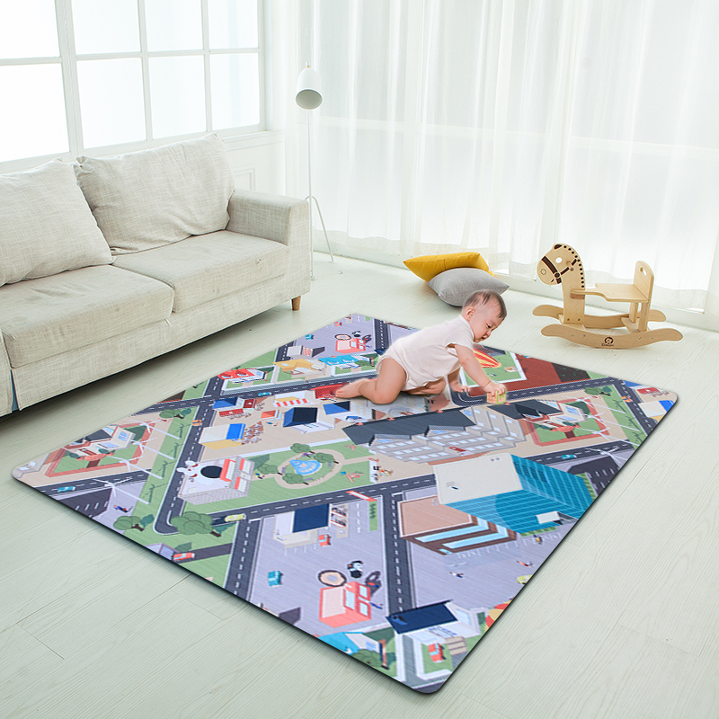 New design 100% Eco-friendly Natural Rubber Non-toxic baby play gym mat carpet baby blanket