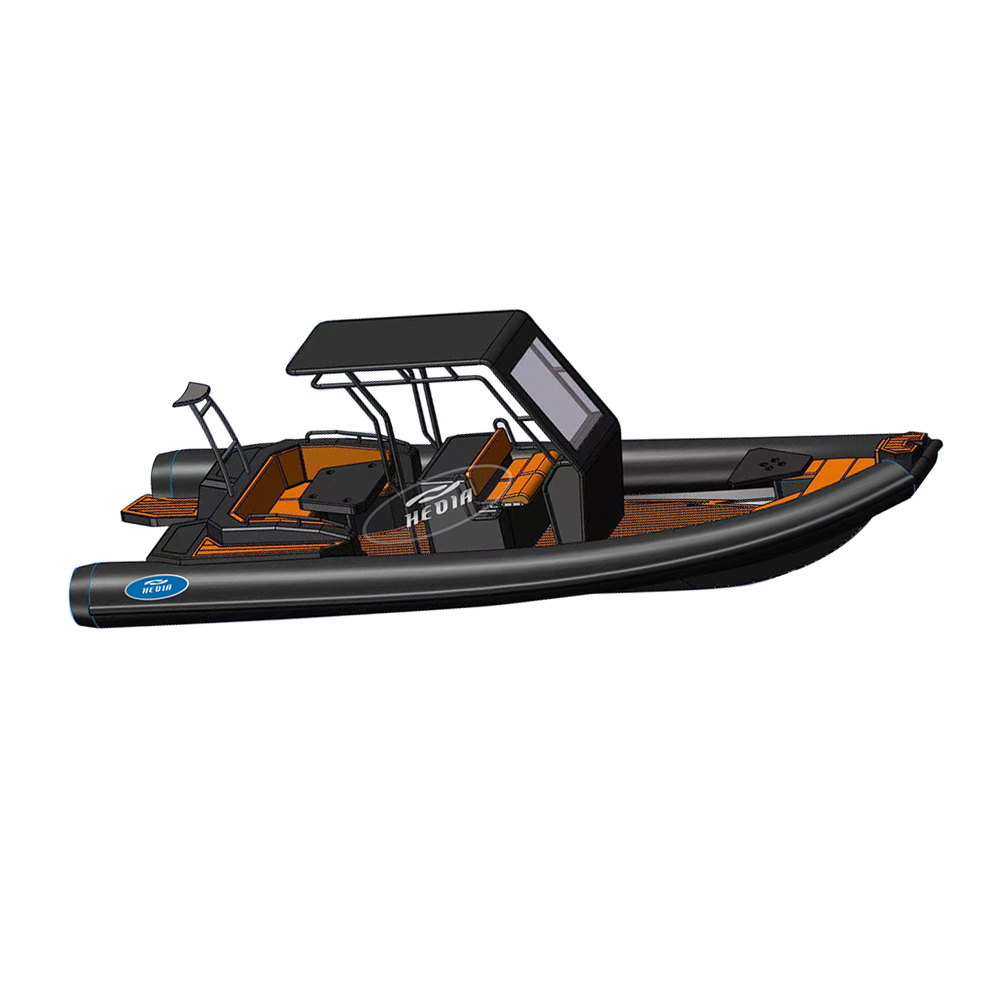 RHIB 800 26 ft Orca military hypalon high performance police cruising aluminium inflatable rib boat 800 barca 8 m