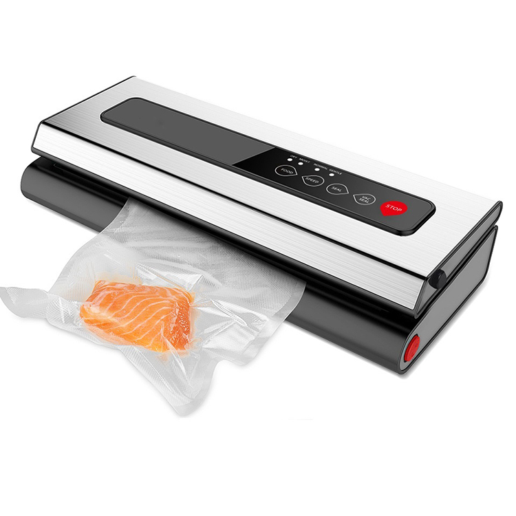 Вакуумный упаковщик из нержавеющей стали для приготовления пищи Sous Vide и вакуумной упаковки еды с вакуумными пакетами в рулонах