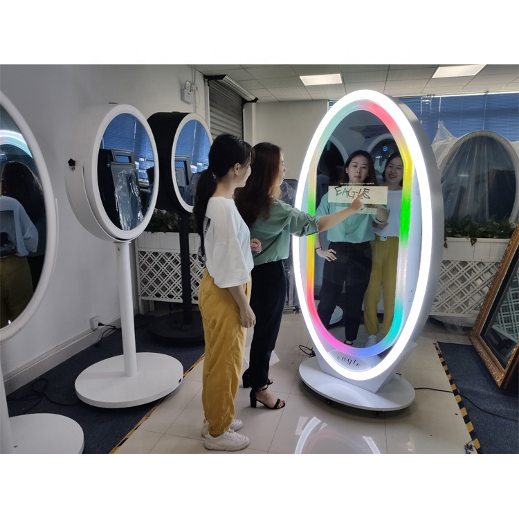 Новый дизайн магия для селфи фотография зеркало Photo Booth Машина