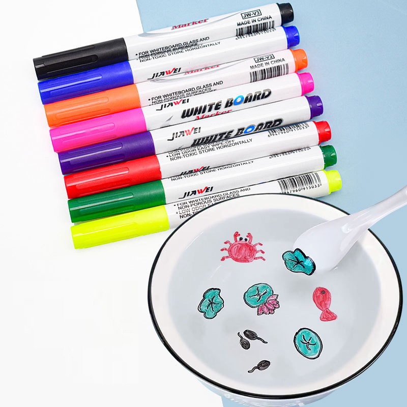 Dropshipping&Wholesale Floating Pen Magical Water Painting Whiteboard Pen Water Floating Painting Color Magic Marker for Kids