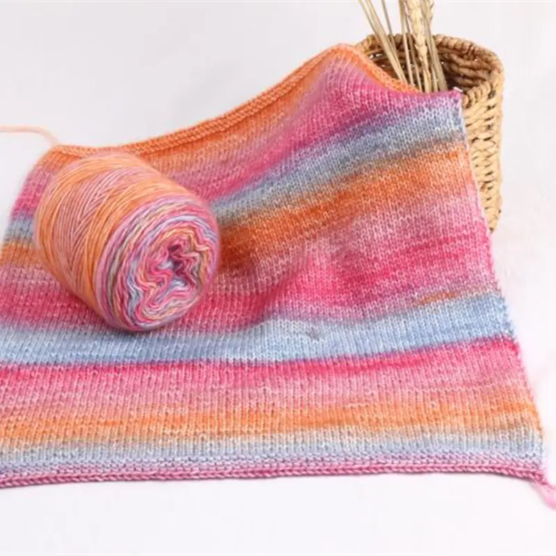 Super hot picks 16 colors stock service merino Wool acrylic cotton baby cake crochet yarn