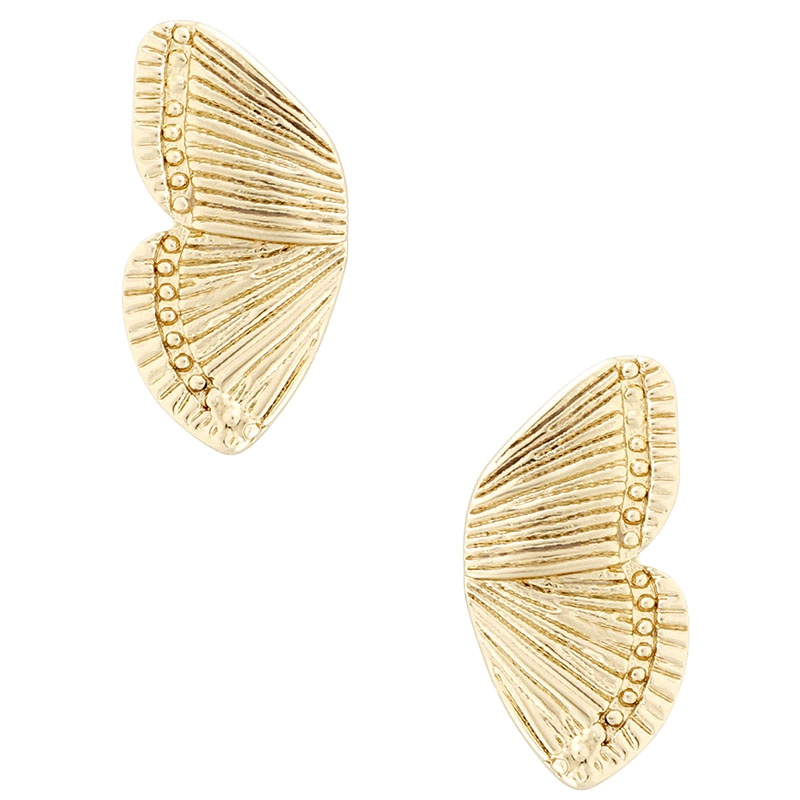 Original Half Of Studs Earrings For Women 2021 Vintage Gold Tone Metal Charming Earrings Jewelry Boucles