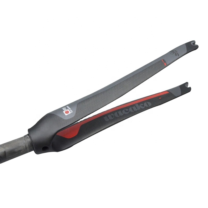 Bicycle Parts Carbon Fiber Durable Road Bike Front Fork Ultralight Bicycle Disc Brake Hard Cycling Parts Bicycle Fork