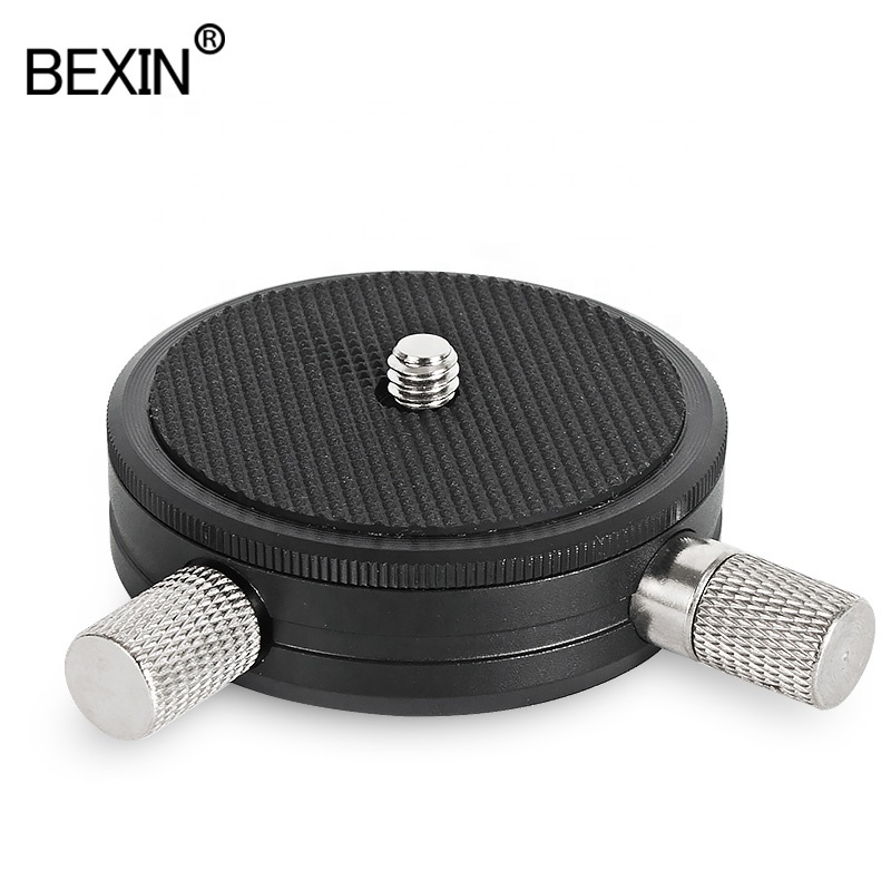 BEXIN Universal dslr camera tripod accessories portable Panoramic Swivel 360 Degree Horizontal rotation photography head Mount