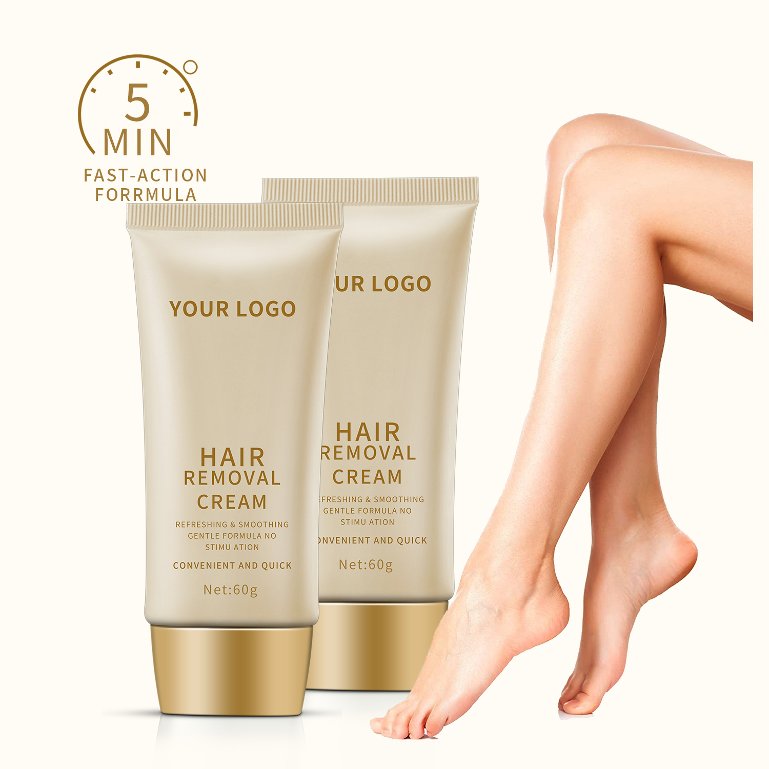 5 minutes fast clear effective no irritating natural extract woman remove legs women's underarm hair removal cream