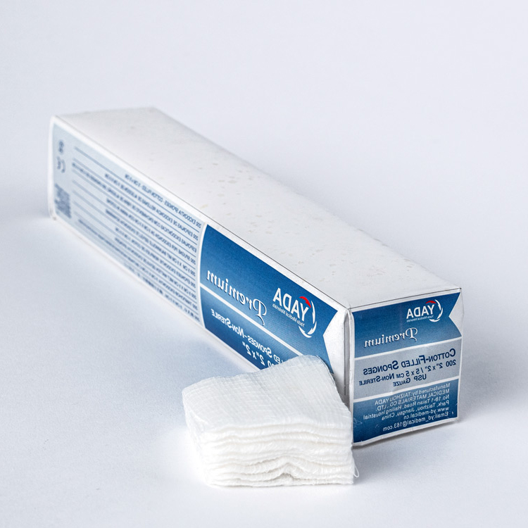 Factory direct surgical cotton filled sponges medical sponges cloth