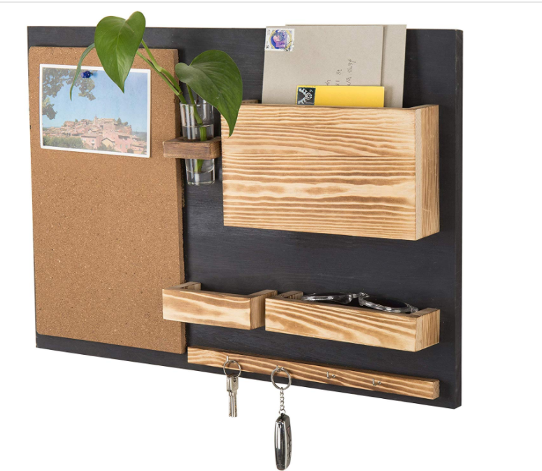 Настенный Органайзер с пробкой доска объявлений Mail Holder Key Hooks ваза для цветов