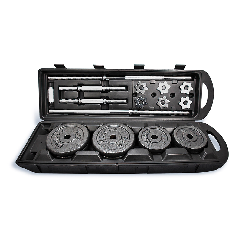 Gym Home Weightlifting Dumbbel With Cases Baking Varnish Painted Cast Iron 10kg 20kg 30kg 50KG Weights Adjustable Dumbbell Set