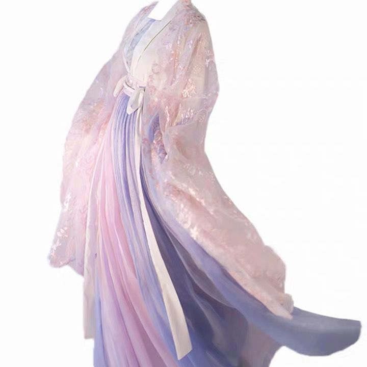 Китайский традиционный костюм hanfu, костюм древней серии ТВ, художественная фотография, сценическое шоу, одежда феи