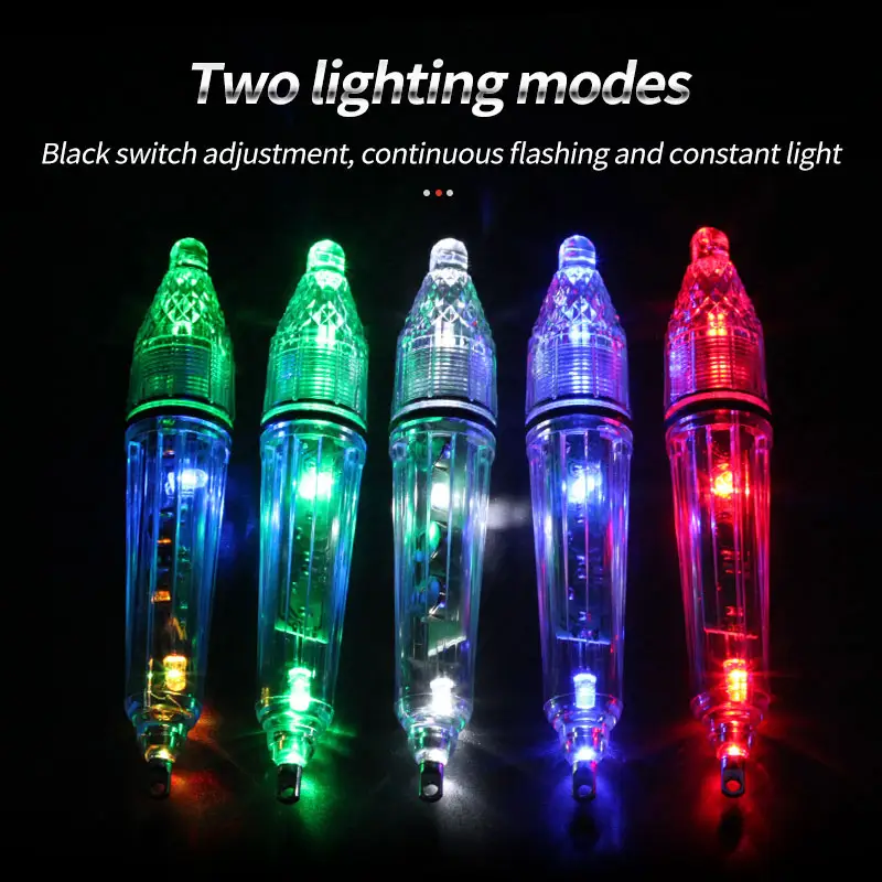 5 Color 12/17cm Mini Deep Drop Underwater Flash LED Fishing Lamp Lights Fish Squid Bait Lure Light Flash Lamp