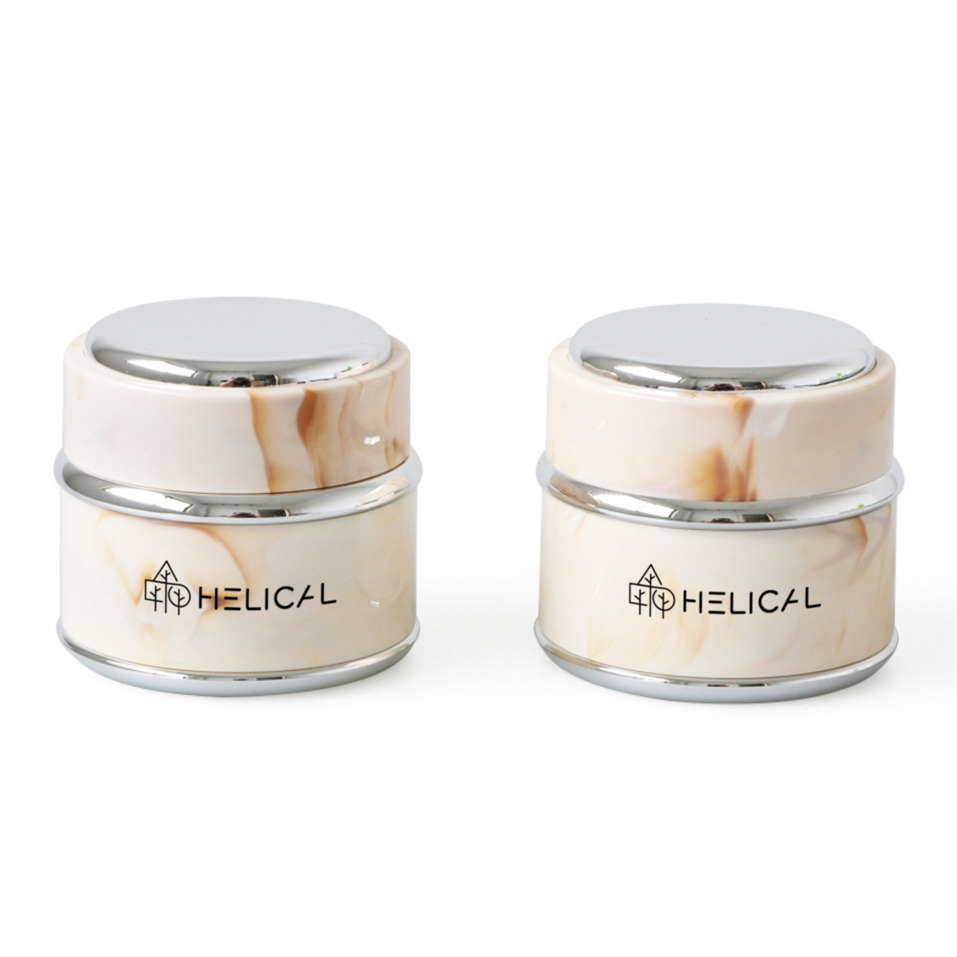 High Quality Portable Clear Marble Cosmetic Jars  Wholesale Recyclable 20g 30g 50g Marble Plastic Jar For Cosmetic