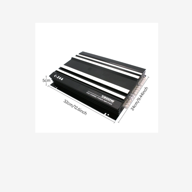 The maker 5800 watt professional hifi high-power 4-channel amplifiers system 12V car audio power amplifier