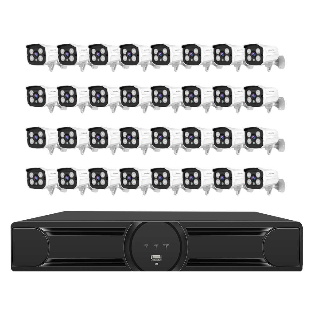 Комплект видеорегистратора 32CH 5MP POE NVR, система наружного видеонаблюдения CCTV