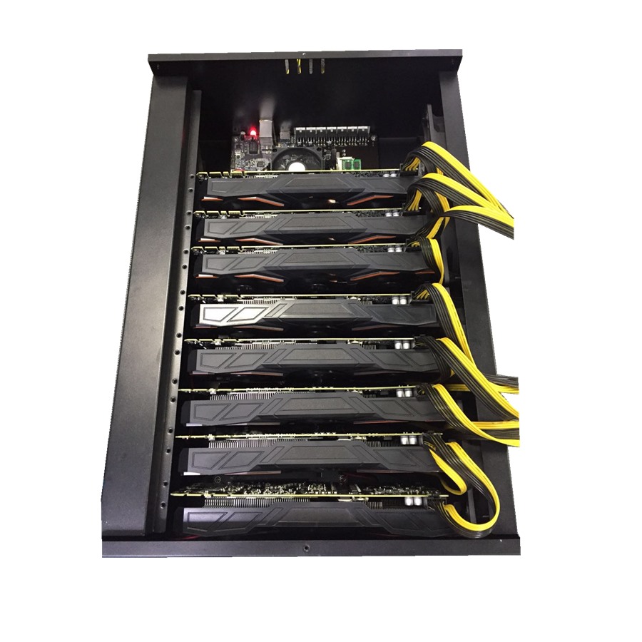 Высокая эффективность с 8 pcs GPU горная установка A68 для ETH эфириума BTC Биткоин