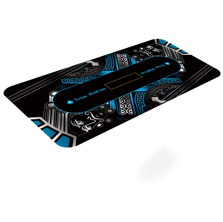 Exquisitely Designed Eco-friendly casino rubber poker table mat texas poker mat