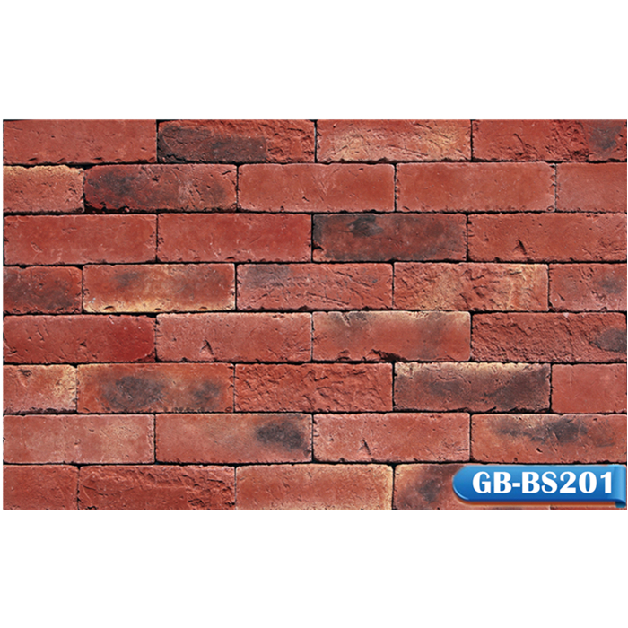 Берик GB-BS201 прямые продажи с фабрики красные низкая цена Красного глиняного в ОАЭ искусственная стеновые панели кирпич со скидкой