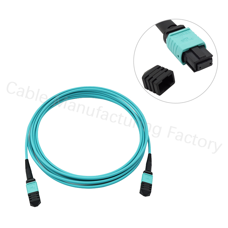 12 core OM3 female MTP/MPO pigtail cable or patch cord 10G 40G 100G