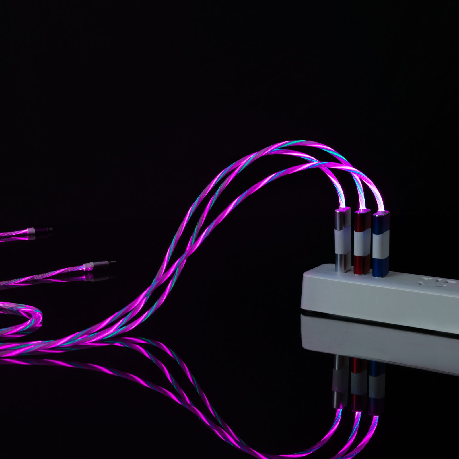 tuya smart USB Cable Mobile Cable USB Cord APP control RGB Fast Charging Type C Cable