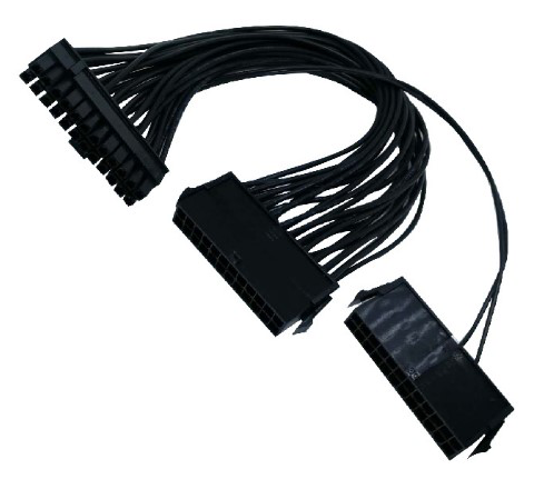 PCI-E express ATX адаптер питания Кабельный разъем для майнинга 24Pin 24 pin 20 + 4 pin Dual PSU для майнинга биткоинов