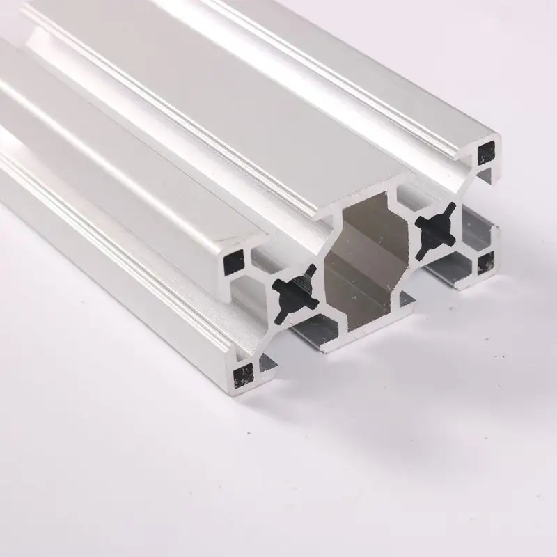 European Standard Industrial Extruded Aluminum Profile 3060 T-slot Silver White 3D Printer Aluminum Profile