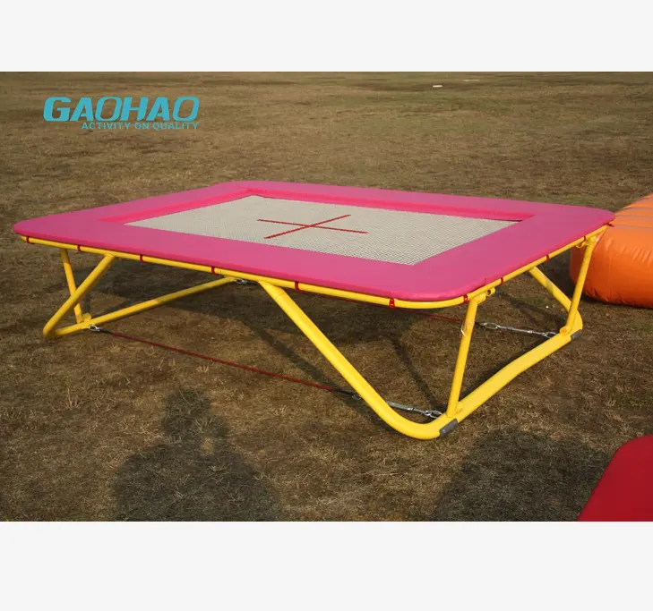 GAOHAO gymnastic trampoline nylon net strong spring LWH 295 x 183 x 42 cm jump fly net Indoor Trampoline