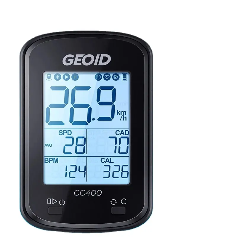 Geoid CC400 navigation computer road bike GPS waterproof Bluetooth Speedometer MTB AMT+ Cadence S3 H64 heart rate Sensor Garmin