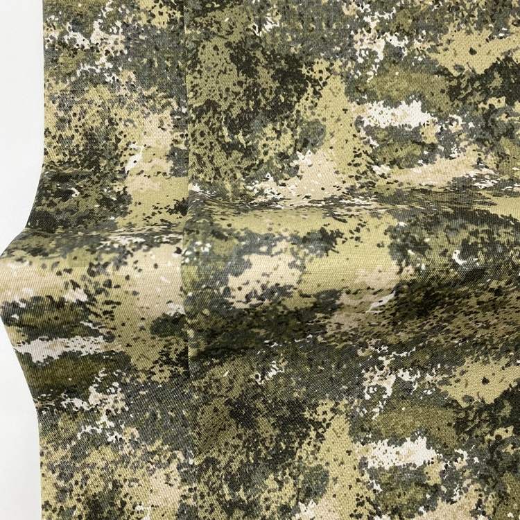 Custom color 80% polyester 20% cotton 200DX12S camouflage printing greta fabric
