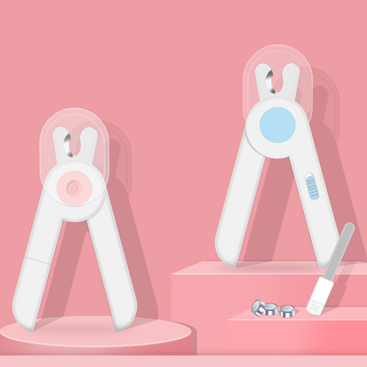Led Light Battery Pet Nail Cutter Scissor And Clipper For Dogs with file