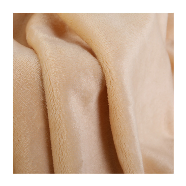 KINGCASON two side brushed fabric 100% Polyester Coral Fleece Fabric For blanket