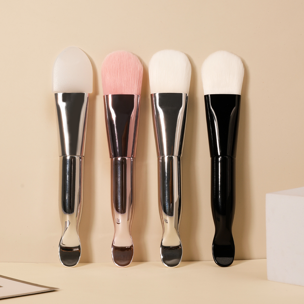 Free Sample DIY Mini Matte Face Small Silicone Clay Applicator Brush Vegan Applicator Synthetic Brush For Mask