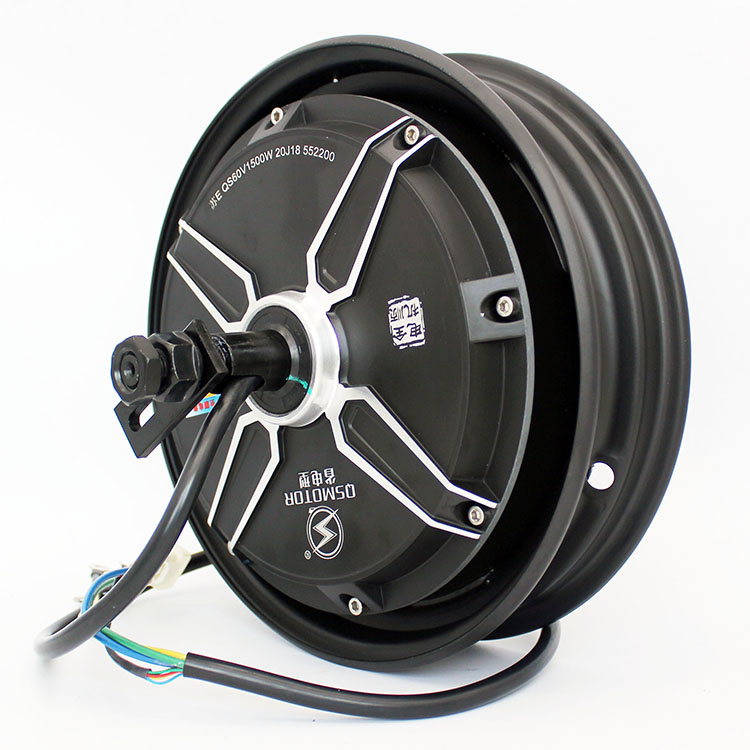 QSMOTOR, 10 дюймов, 3000W60V72V96V, бесщеточный двигатель, электрический скутер, мотоциклетное дисковое тормозное устройство
