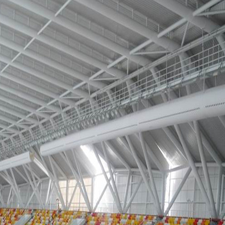 Factory B1 level fire-resistant Industrial-Style air fabric duct system for Gymnasium with Energy efficiency
