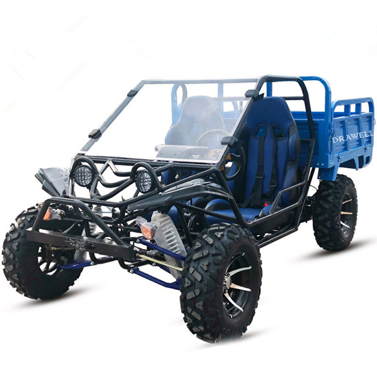Оптовая продажа дешевые бензиновый 4-тактный 230CC 4Wheeler 2 местный мотовездеходы и квадроциклов взрослая Автоматическая приводной вал самосвал прицеп с маркировкой CE UTV