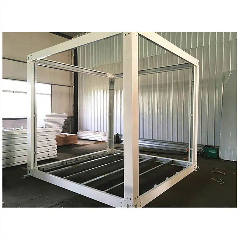 fabricated flat pack prefab 10ft 20ft 30ft 40ft foot tiny metal steel structure container house home frame